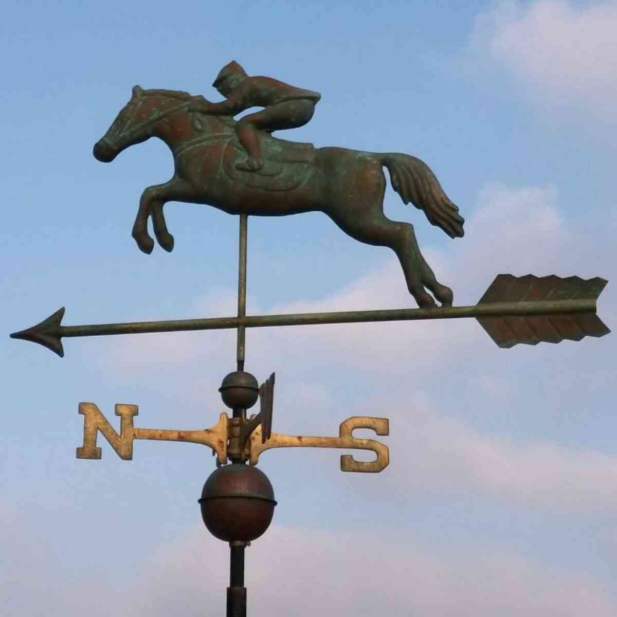 jumping horse weathervane